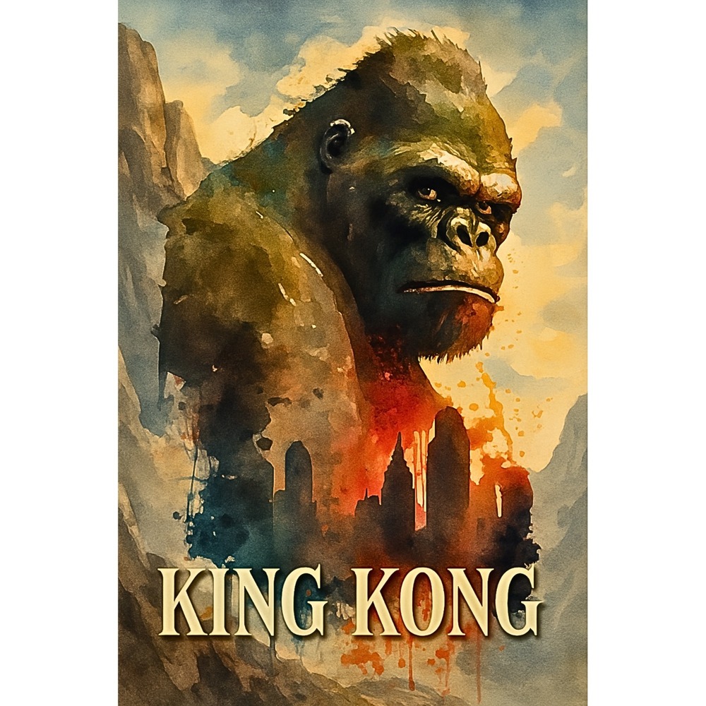King Kong Poster Reprint  | A "Fine Art" Commemorative Poster | 18h x 12w inches